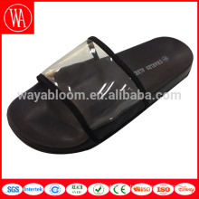 sandalias de plástico superior transparente masaje zapatillas de baño de plástico